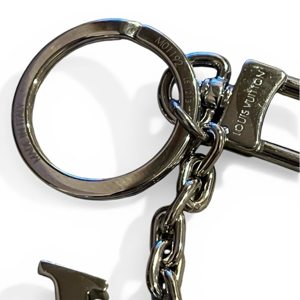 Louis Vuitton LV Initiales Key Holder/Bag Charm Silver M01192 - Picture 4 of 5
